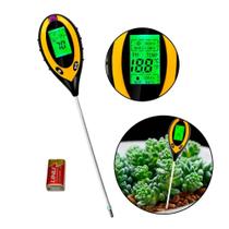 Medidor Ph Digital Terra Solo Plantas Umidade Temperatura Luminosidade 4 X 1