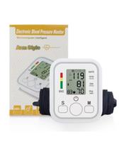 Medidor Pressão Digital Automático Monitor Cardíaco Pulso Portátil Visor LCD Grande Estojo