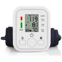 Medidor Pressão Digital De Braço Com Voz Monitor Inteligente Branco