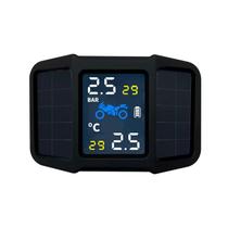 Medidor Solar de Pressão para Pneus de Moto com 2 Sensores IP67 Knup KP-S136 Medidor Solar de Pressão para Pneus de Moto com 2 Sensores IP67 Knup KP-S136