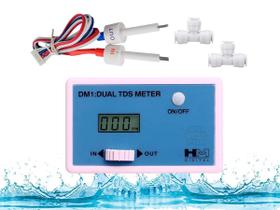 Medidor Tds Std Digital Inline Dual 2 Canais Dm-1 Hm Digital