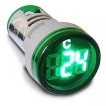 Medidor temperatura 22mm verde sibratec