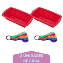 Medidora 5 Pçs + Forma de Silicone Para Pães Sortida 2Un