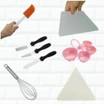 Medidores De Cozinha + Espatulas + Fue + Brinde