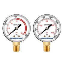 Medidores de pressão MEASUREMAN Low and High para regulador de acetileno