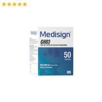 Medisign 1 Caixa de Tiras Fita Glicemia Diabetes 50 unidades
