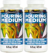 Medium para Pouring DecoArt 473 ml Pacote com 2 Medium para Pouring DecoArt 473 ml Pacote com 2