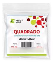 Meeple Vírus Quadrado 100 Sleeves Transparentes 70x70mm Meeple Vírus Quadrado 100 Sleeves Transparentes 70x70mm