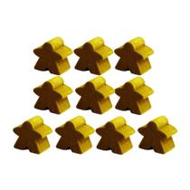 Meeples de Madeira 10 unidades 20x20x9mm Acessório de Jogo Ludens Spirit