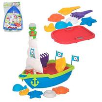 Mega Barco de Praia Didático 2 Bonecos e Acessórios - 137400-A - Mercotoys