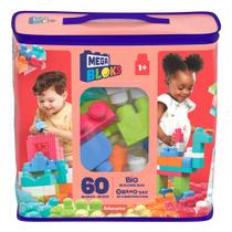 Mega Bloks Bolsa de Construção de 60 Peças Vermelho - DCH54 COR:Vermelho