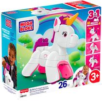 Mega Bloks Monte e Brilhe Unicórnio 3 em 1 JKG36 Mattel
