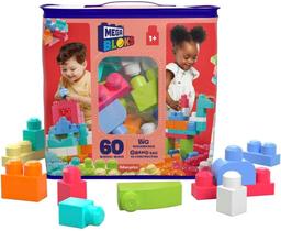 Mega Bloks Sacola com 60 Blocos de Montar Mattel DCH54