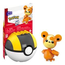 Mega C. Pokémon Jogo De Construção Pokébola Mattel-teddiursa Mega C. Pokémon Jogo De Construção Pokébola Mattel-teddiursa