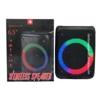 Mega Caixa de Som Portátil 40cm kts1236 Altofalante 6,5 Bluetooth Pen drive Rádio AUX entrada Microf