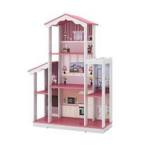 Mega Casa de Boneca Sonho 8 cômodos Branco Rosa Ofertamo Mega Casa de Boneca Sonho 8 cômodos Branco Rosa Ofertamo
