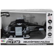 Mega City Polícia Helicóptero da Polícia Com Luz e Som BBr Toys