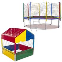 Mega Combo Cama Elástica 3,05m Piscina de Bolinhas 1,00m Premium