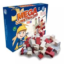Mega Construções 76 Peças Brinquedo De Montar Com Mini Blocos Em Madeira Mega Construções 76 Peças Brinquedo De Montar Com Mini Blocos Em Madeira