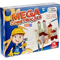 Mega construcoes 76pecas madeira -pais e filhos