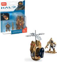 Mega Construx Halo Operação Bronze Cobra Drop Pod Conjunto de Construção com Micro Action Figures, Construção de Brinquedos para Crianças 57 Peças