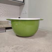 Mega Criativa Tupperware 10 Litros Verde com Tampa Branca
