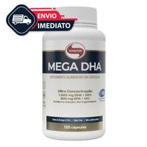 Mega Dha 1500 Mg Dha 300mg Epa Vitafor 120 Caps Ômega 3 Concentrado DHA Premium Oleo de Peixe Purificado Alta Pureza Padrao Internacional IFOS