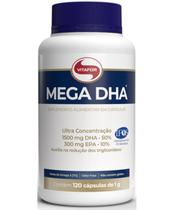MEGA DHA Vitafor 120 Capsulas - Alta Concentração Ômega 3 DHA EPA