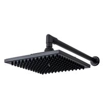 Mega Ducha Acquaplas Quadrada 12" Preta 017.010402