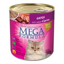 Mega Fórmula Patê Gatos Sabor Carne Super Premium 280g