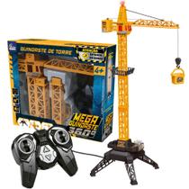 Mega Guindaste Torre 80cm Brinquedo Controle 360 Luz Som