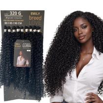 Mega Hair Cacheado Emily Breed Love 320g Fibra Bio Proteina