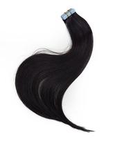 Mega Hair Fita Adesiva Cabelo Humano 50Cm Castanho Escuro