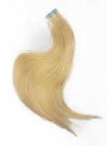 Mega Hair Fita Adesiva Cabelo Humano 60Cm Loiro Médio