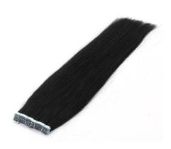 Mega Hair Fita Adesiva Castanho 50Cm 40 Peças - 100Gr - Cabelo Humano