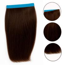 Mega Hair Fita Adesiva castanho liso 40cm 1 Tela 20g