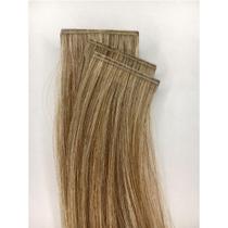 Mega hair fita adesiva invisivel loiro mesclado 10pças 70cm