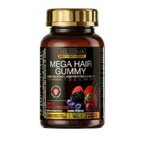 Mega Hair Gummy (30 gomas) - Sabor: Frutas Vermelhas.