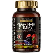 Mega Hair Gummy Ácido Hialurônico Pantotênico Biotina Cx 30