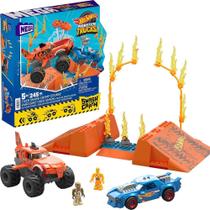 MEGA Hot Wheels Monster Trucks S&ampC Tiger Shark Chomp Course - Mattel