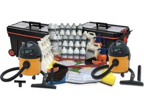 Mega Kit (1.000 Lavagens a Seco) + 2 Aspiradores + 2 Carrinhos Organizador