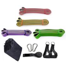 Mega Kit 4 Super Bands Com Alças De Mão E Âncora De Porta