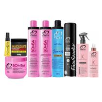 Mega Kit Bomba de Vitaminas Force Cosméticos Crescimento, Força e Nutrição Intensiva 9 itens Mega Kit Bomba de Vitaminas Force Cosméticos Crescimento, Força e Nutrição Intensiva 9 itens