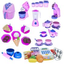 Mega Kit Cafeteria Caixa Registradora Air Fryer Doceria 60pç