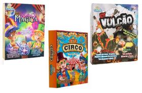 Mega Kit Circo, Mágica e Vulcão - Hora da Ciência Dican