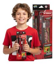 Mega Kit Escolar Enaldinho 4 Itens E Chaveiro Surpresa Mega Kit Escolar Enaldinho 4 Itens E Chaveiro Surpresa