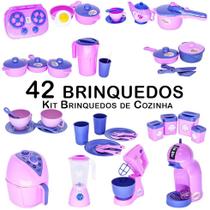 Mega Kit Infantil Eletro Jogo Panela Pote Copo Xícara 42pç