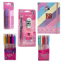 Mega Kit Material Escolar da Rebecca Bonbon 2 Lápis Borracha+Apontador+2 Marca Texto+12 Canetas Col Mega Kit Material Escolar da Rebecca Bonbon 2 Lápis Borracha+Apontador+2 Marca Texto+12 Canetas Col