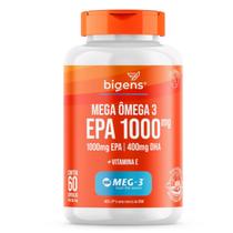 Mega Ômega 3 Epa 1000mg Dha 400mg Meg-3 Bigens 60 Capsulas