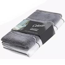 Mega Panão Kit 2 Unids Pano de Chão Limpeza em Microfibra 80x50cm Celeste CLT-824